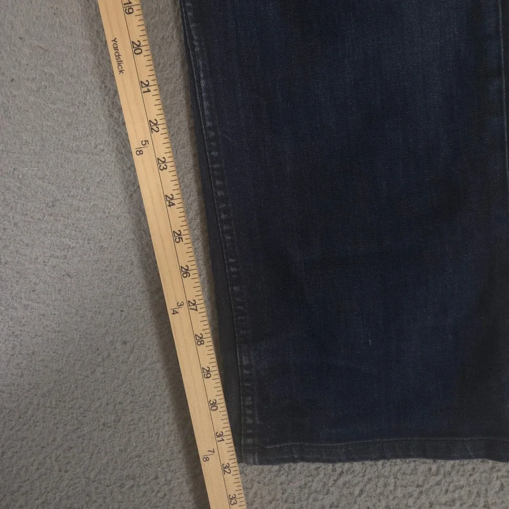 Banana Republic Jeans Mens 36x34 Blue Vintage Straight Stretch Denim Dark Wash